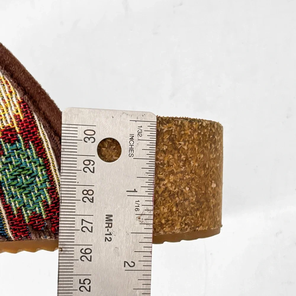 Dirty Laundry Multicolor Patterned Clog Mule with Buckle